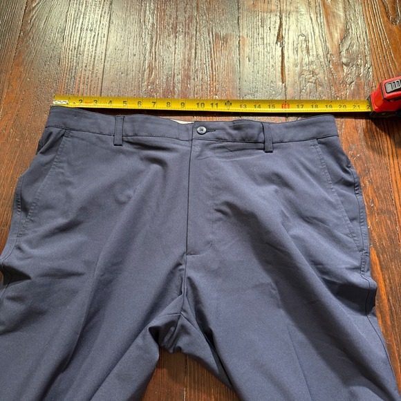 FootJoy Pants Mens 38x34 Blue Chino Golf Stretch Lightweight FJ Logo Straight - Picture 5 of 14